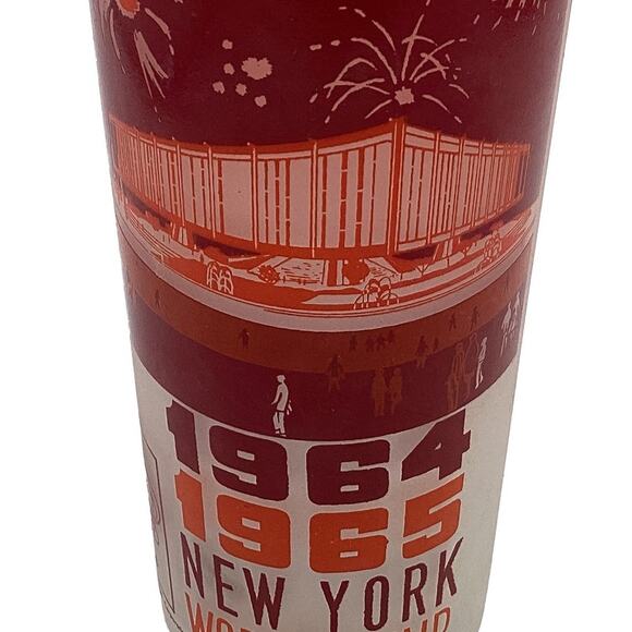 Vintage 1964-1965 New York World's Fair Federal Hall Set of 4 Frosted Glasses - Picture 8 of 10
